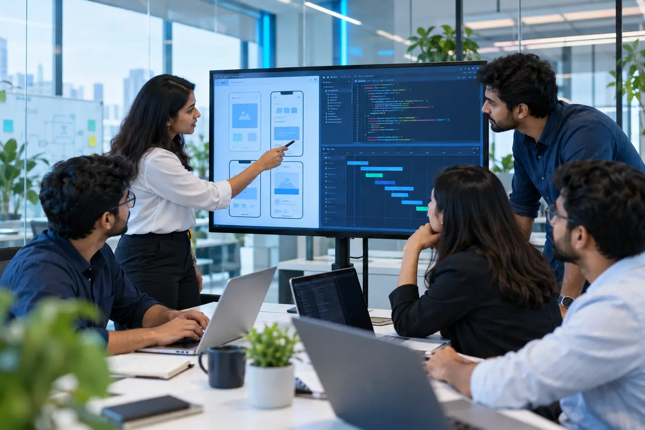 ATPL software team planning and developing a digital solution